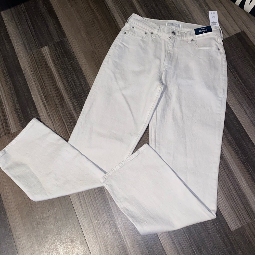 NWT Abercrombie & Fitch Light Blue Flare Jeans - Picture 14 of 15